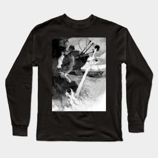 Projected By Means Of A Huge Parabolic Reflector - War of the Worlds - Warwick Goble Long Sleeve T-Shirt